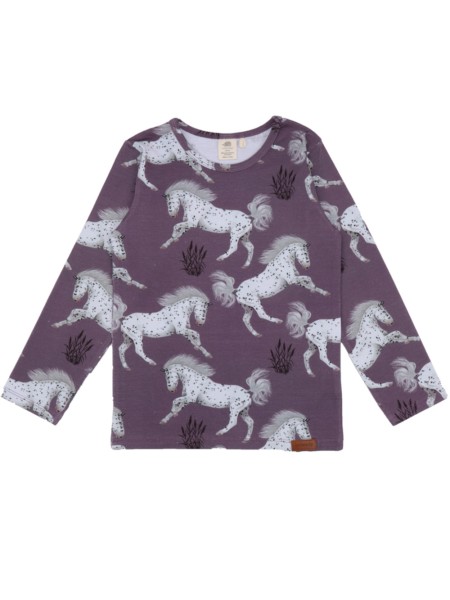 Shirt - langarm - Schimmel - Horses