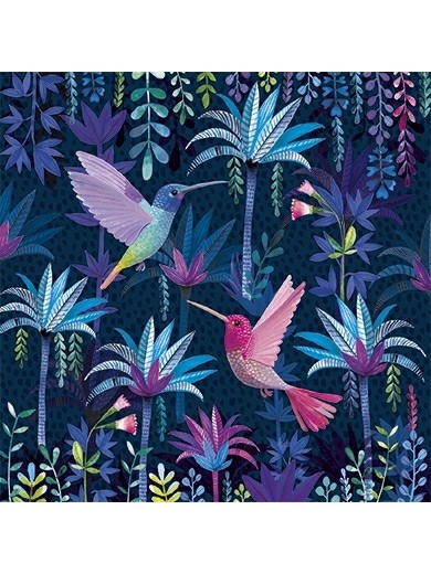 Postkarte - Kolibris - Mila Marquis - 14x14cm