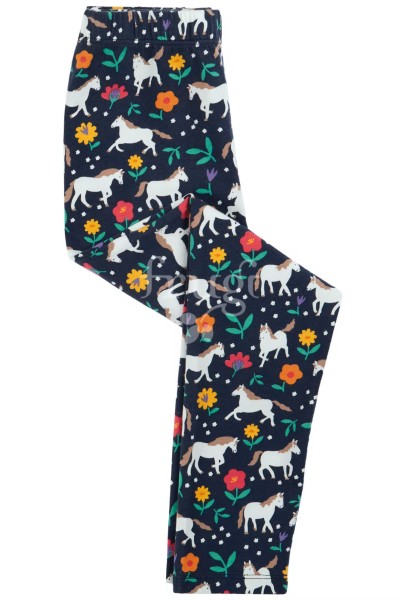 Leggings - Indigo Wild Horses