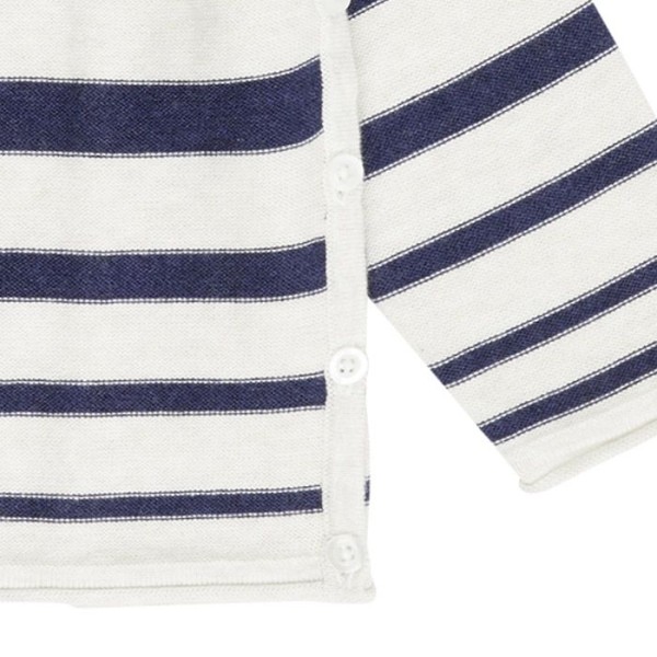 Baby Strickjacke Picasso - navy gestreift
