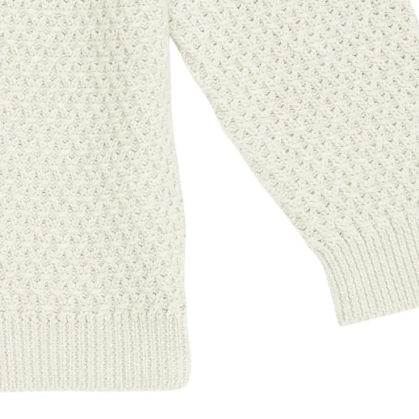 Bio Strickjacke - sand und aubergine - Elia