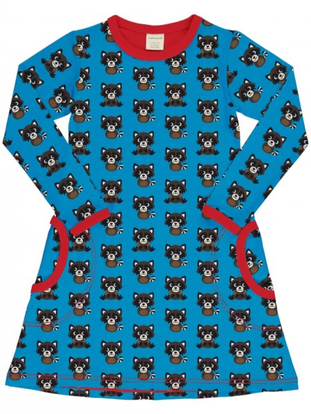 Kleid mit Taschen - langarm - Raccoon