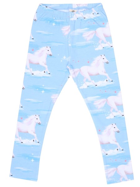 Leggings - White Horses - Alloverprint