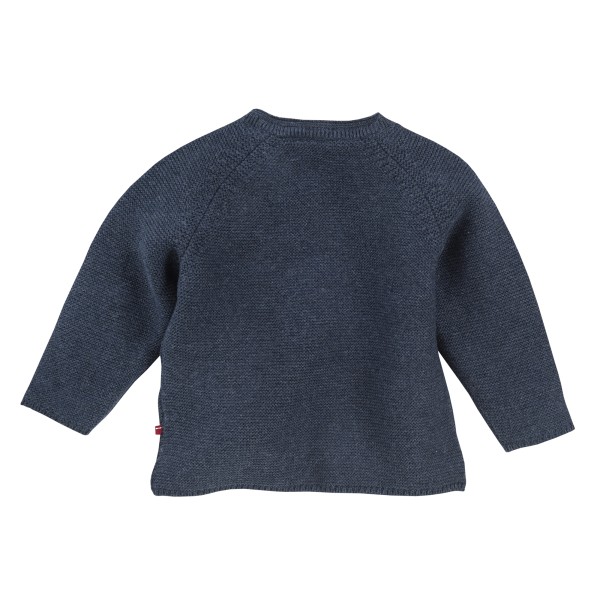 Baby Strick Pullover - zimt oder dunkelblau mélange