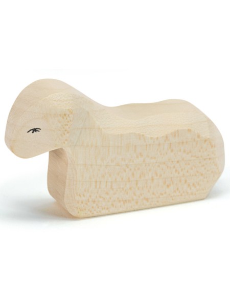 Lamm - liegend - klassische Krippenfigur