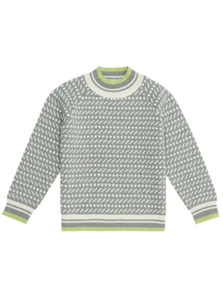 Kinder Strickpullover - anthrazit/beige - Kuruk