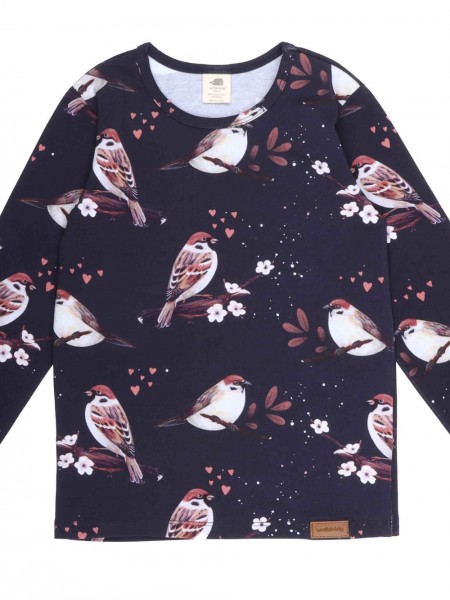 Shirt - langarm - little Sparrows - Spatzen