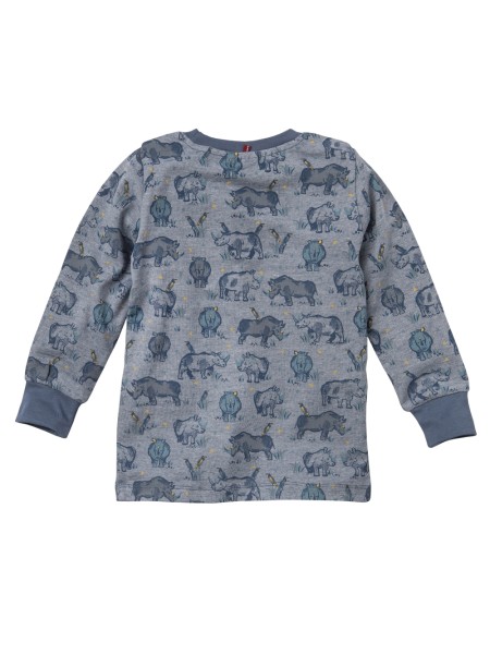 Pyjama - blau - mit Nashorn Alloverprint