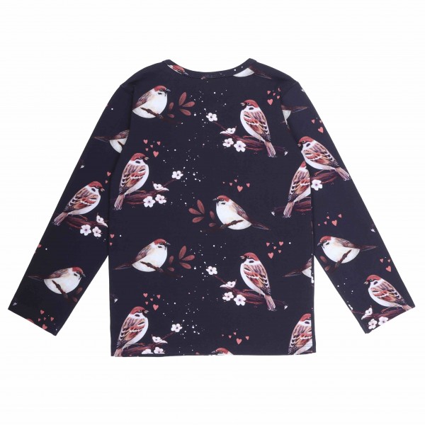 Shirt - langarm - little Sparrows - Spatzen