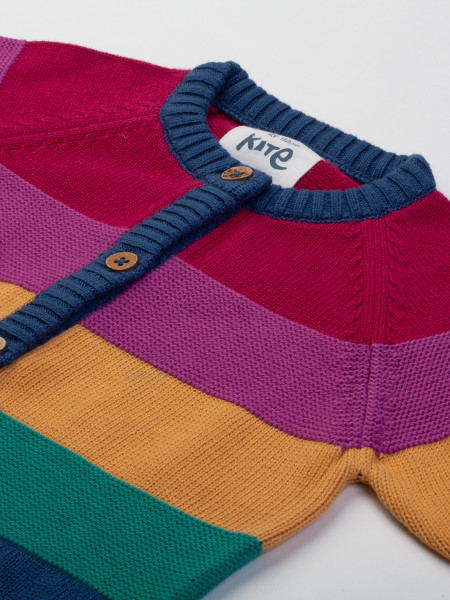 Strickjacke Regenbogen