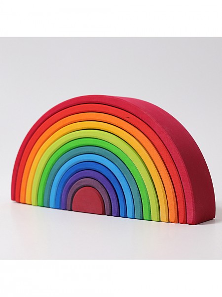 Großer Regenbogen - 12 Teile - Lindenholz - bunt lasiert