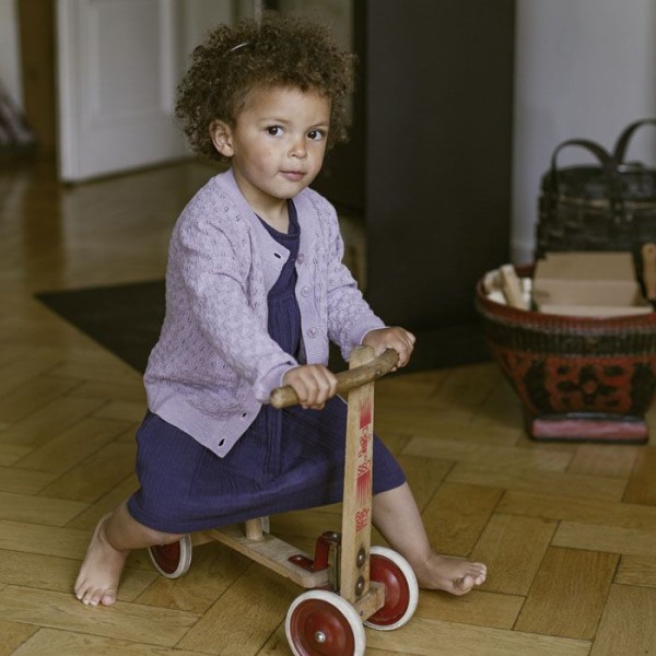 Sommerkleid Musselin Neela - navy und gelb