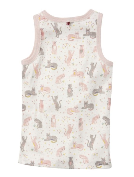 Mädchen Unterhemd - mit Katzen Alloverprint