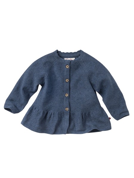 Baby Strickjacke - dunkelblau mélange