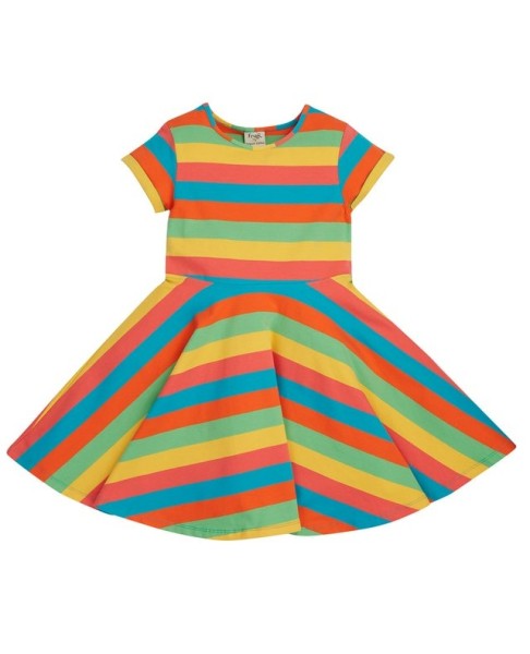 Kleid - kurzarm - Spring Skater Dress - Rainbow