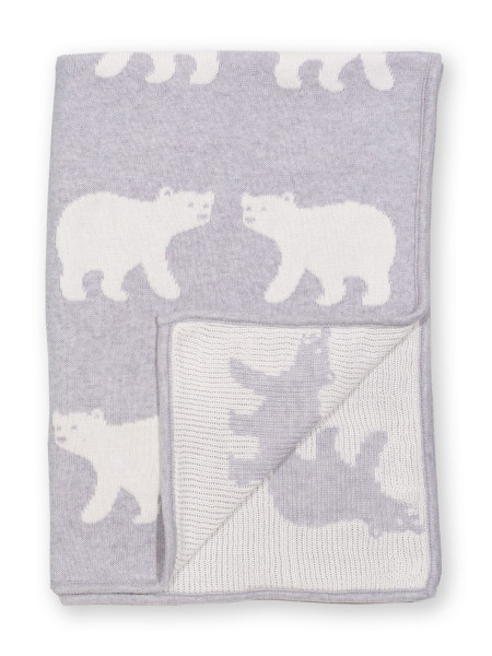 Babydecke - Srickdecke Polar - mit Eisbären
