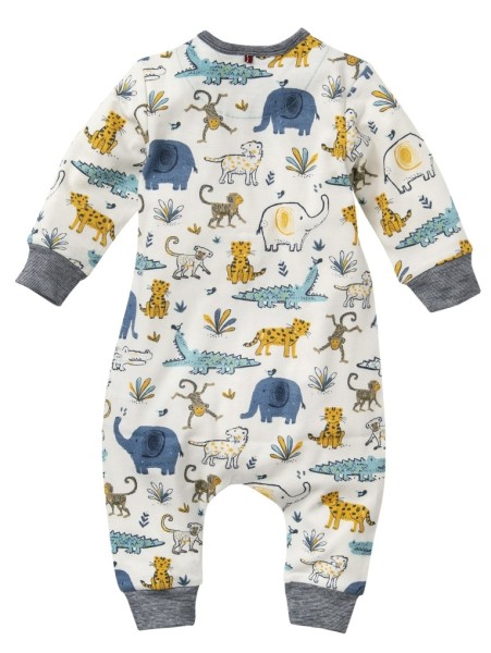 Overall - weiß - Druck Savanne