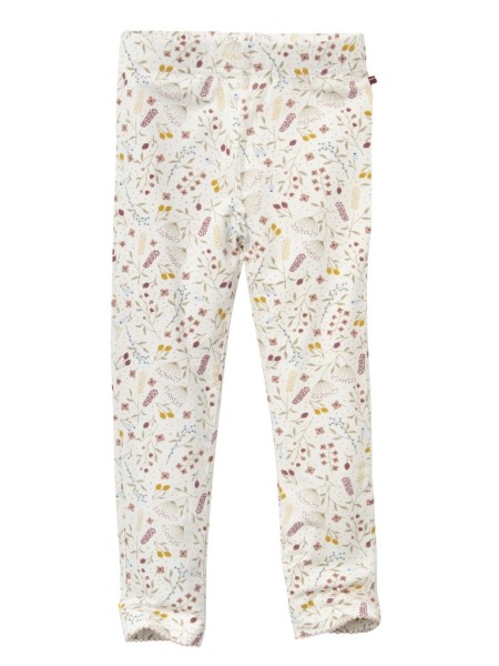 Leggings - weiß - Blumenwiese