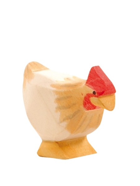 Huhn ocker stehend