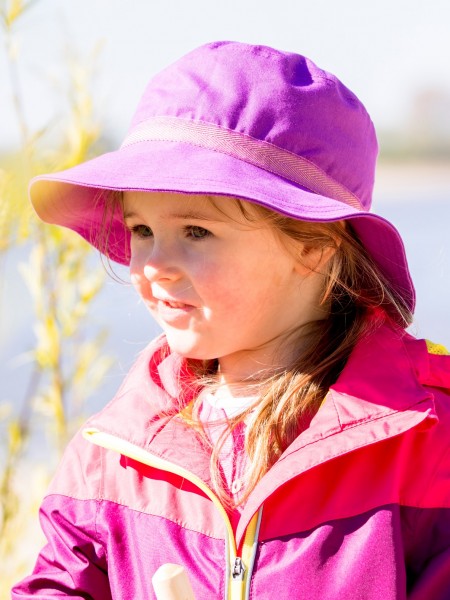 Sonnenhut Olaf - dahlia - UV80 - breite Krempe - mit Tunnelzug