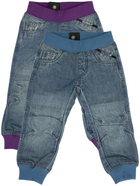 Jeans mit Bündchen - Classic Denim - dark ocean and plum