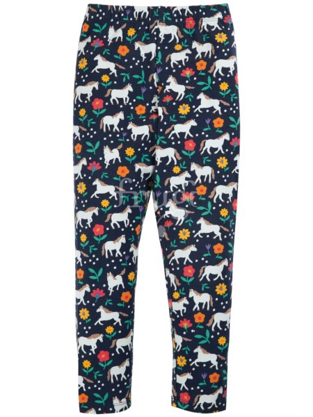 Leggings - Indigo Wild Horses