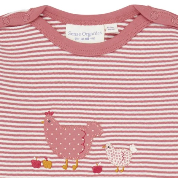 Baby Shirt - langarm - mit Hühnern - Luna