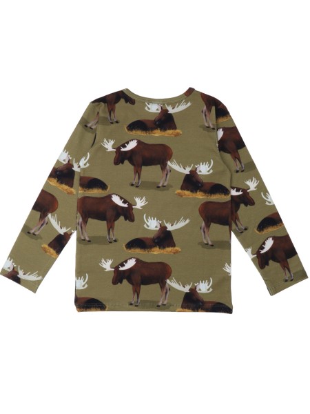 Shirt - langarm - Elche - Majestik Mooses