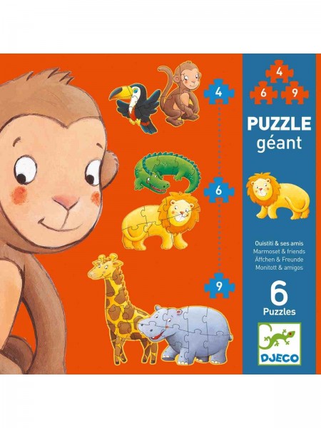 Puzzle - Marmoset & Freunde - 6 Motive