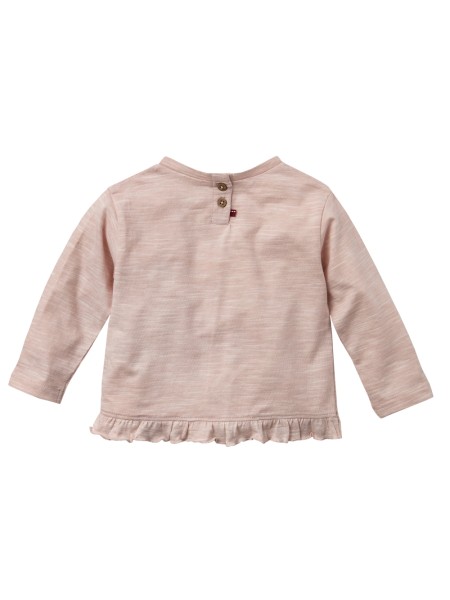 Baby Shirt - langarm - rosenholz