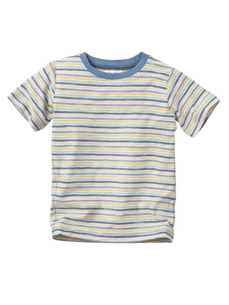 Shirt - kurzarm - bunt geringelt