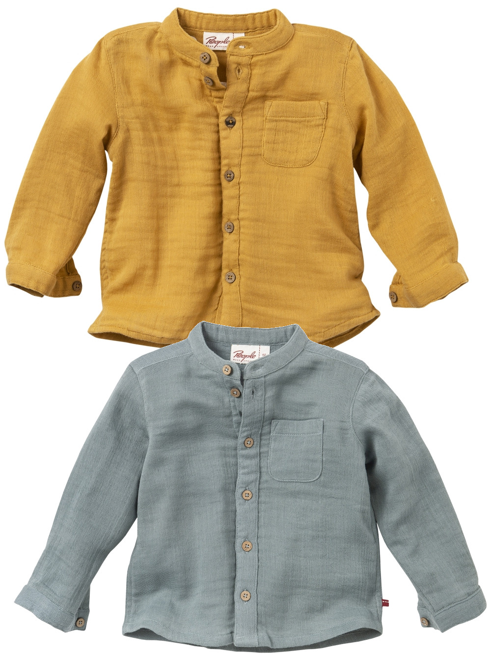 People wear Organic Baby 2211001 - langarm - Hemd Musselin | Papajule