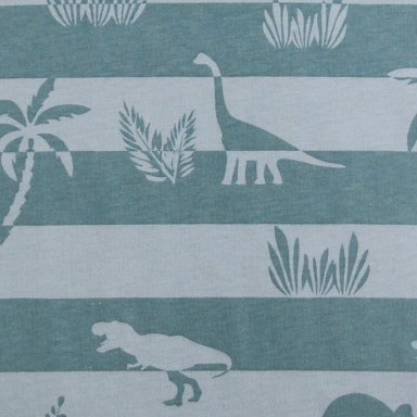 Shirt Dino Alloverdruck - kurzarm - sage/mint