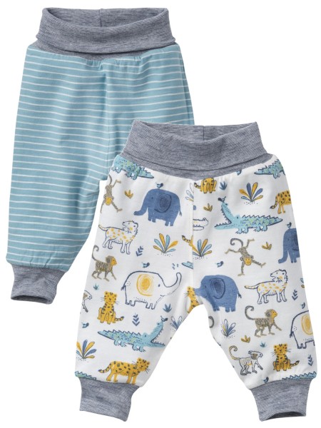 Baby Wendehose - blau weiß - Savanne