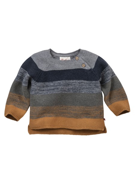 Baby Strick Pullover - geringelt - Raglan Ärmel