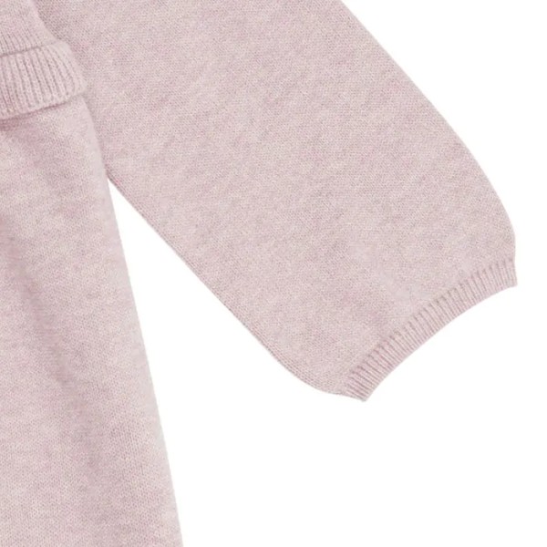 Mädchen Strickkleid - sand und altrosa - Flora