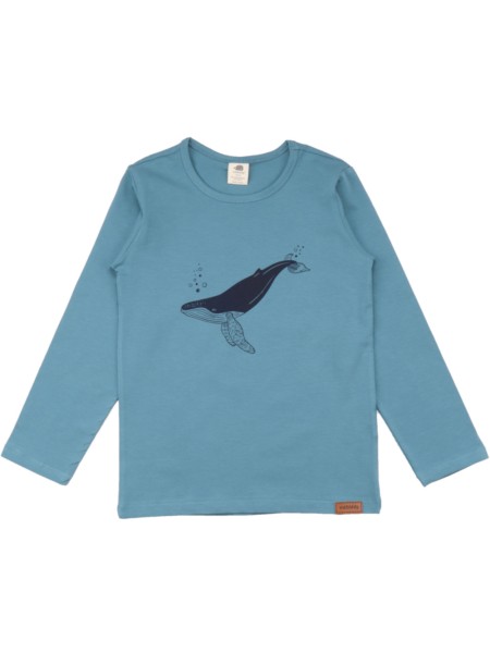 Shirt - langarm - Wal Großmotiv - Whale Friends