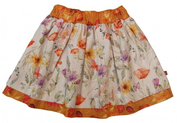 Wenderock mit Blumendruck - natur/ocker