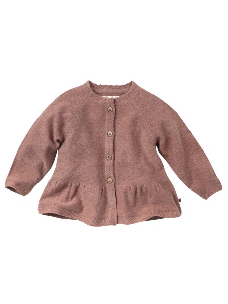 Baby Strickjacke - beere mélange