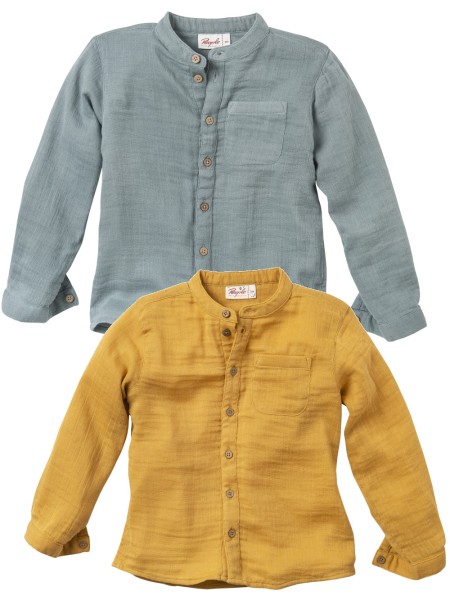 Kinder Hemd - langarm - Musselin