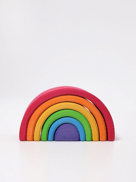 Regenbogen - 6 Teile - Lindenholz - bunt lasiert