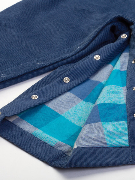 Cord-Latzhose - mit Sternchen - navy