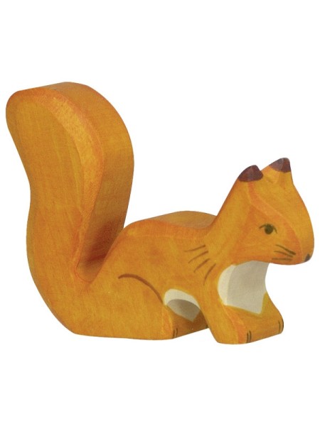 Eichhörnchen stehend - orange