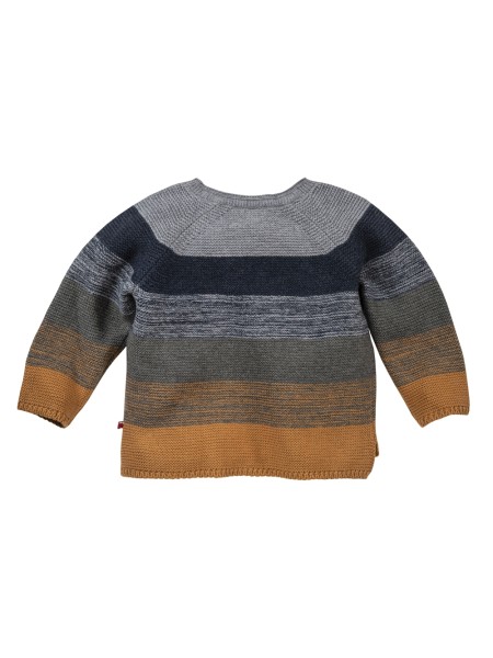 Baby Strick Pullover - geringelt - Raglan Ärmel