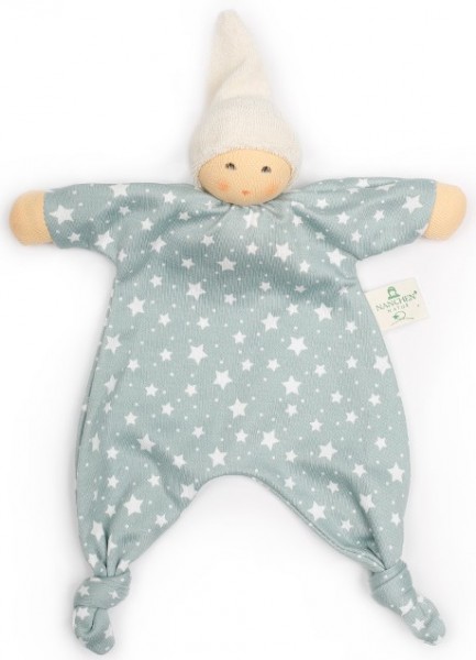Sternengreifling - hellblau - Schmusetuch