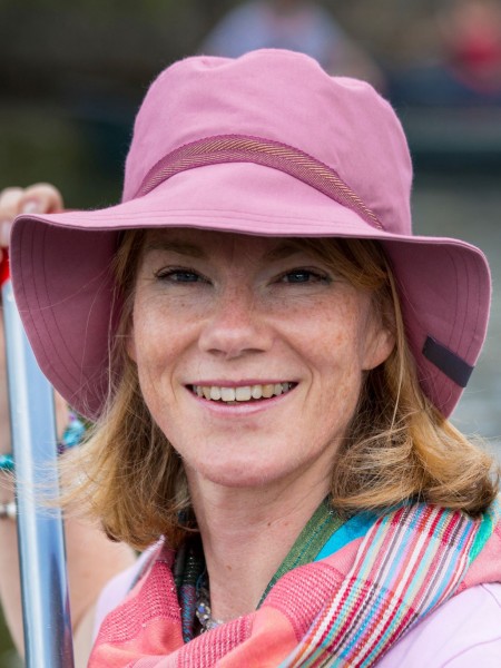 Sonnenhut Olaf - rosa - UV40 - breite Krempe - mit Tunnelzug