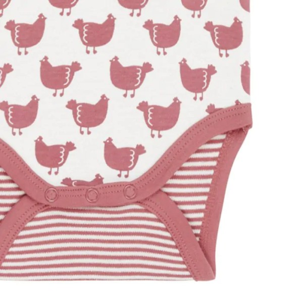 Body - langarm - Hühner Alloverprint - Yvon