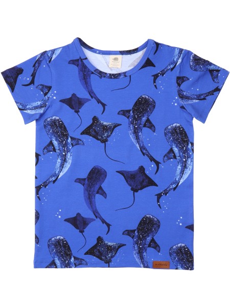 Shirt - kurzarm - Whales Eagle Rays - Alloverprint
