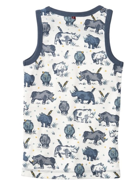 Kinder Unterhemd - mit Nashorn Alloverprint