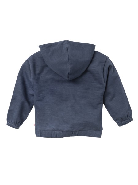 Baby Sweatjacke - dunkelblau mit Kapuze